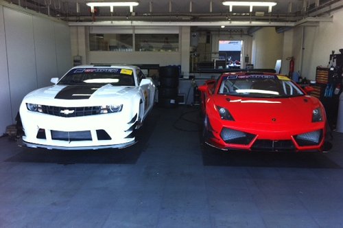 Peter Kox test Camaro en samen met Pronk sterk in de Lamborghini op Paul Ricard
